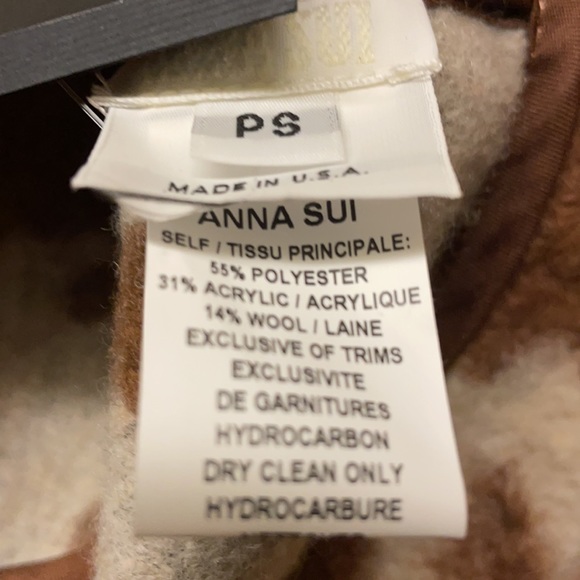 Anna Sui Cowhide Shearling Bucket Hat - Picture 3 of 6